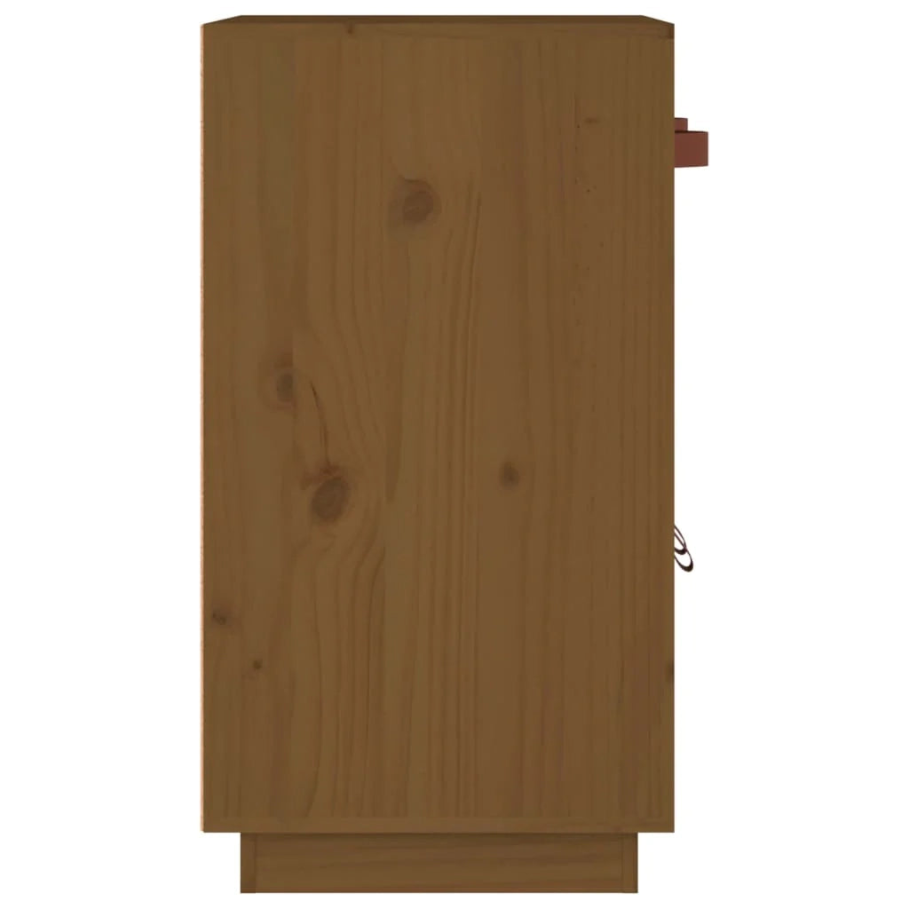 Buffet credenza cassettiera armadio mobile contenitore organizer per cucina soggiorno salotto 65,5 x 40 x 75 cm legno massello di pino marrone 02_0035757