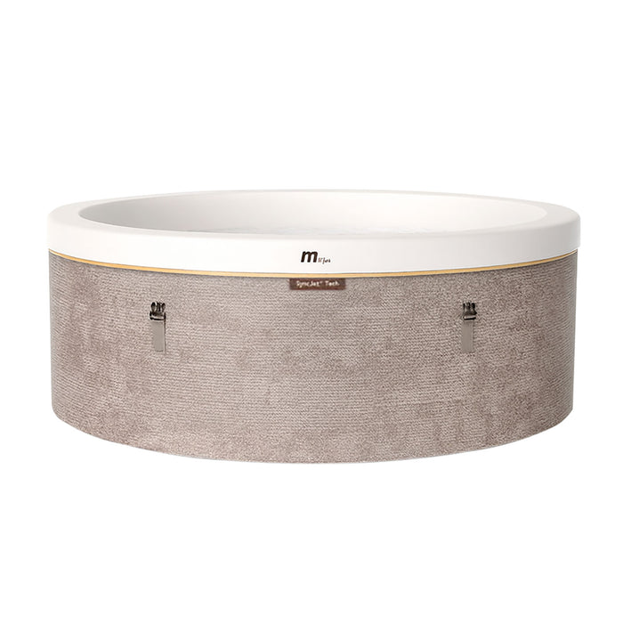 Vasca Idromassaggio Spa Cocoon Smontabile Trasportabile Gonfiabile Ø180x65 cm in PVC Marrone