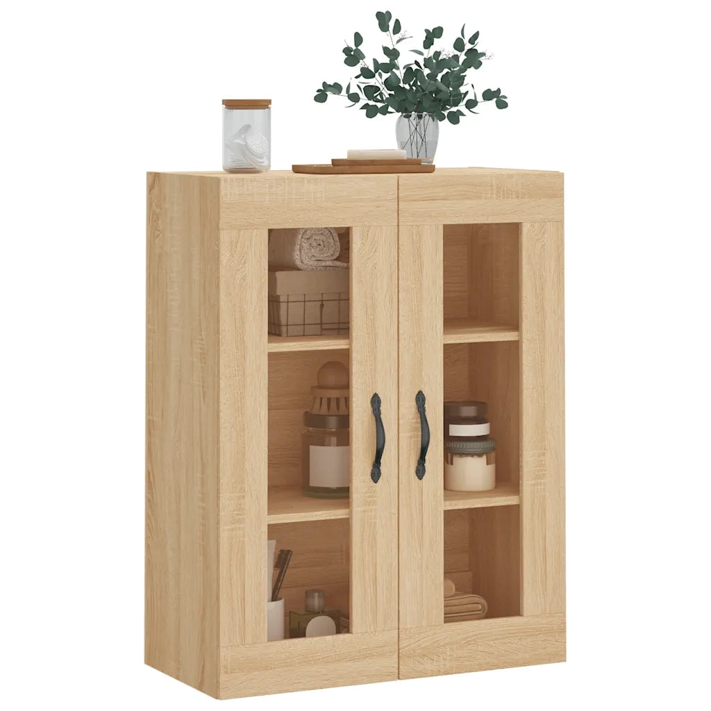 Mobile a Parete Rovere Sonoma 69,5x34x90 cm Legno Multistrato 834989