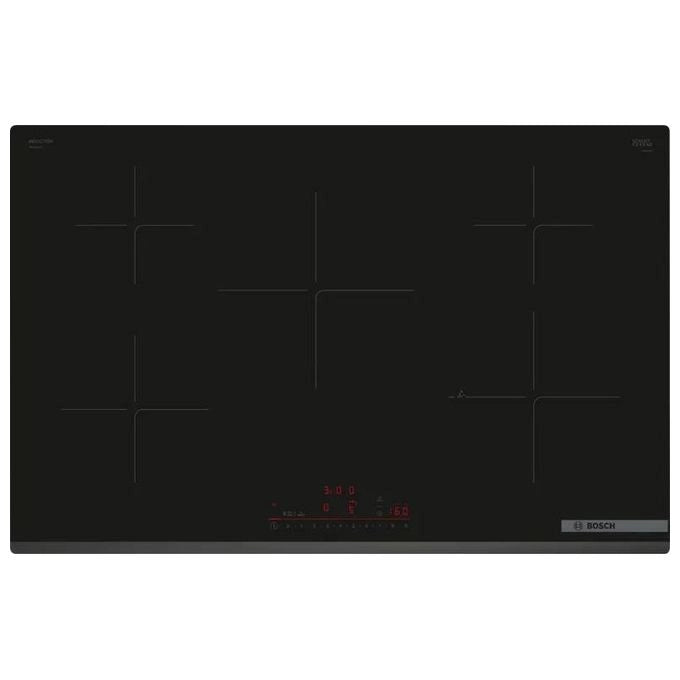 Bosch Serie 6 PIV83KHC1E piano cottura Nero Da incasso 80.2 cm Piano cottura a induzione 5 Fornello(i)