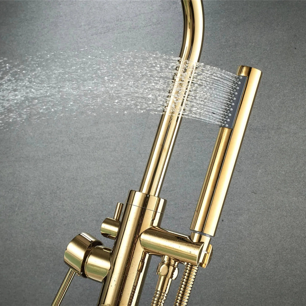 Rubinetto Indipendente Rea Lungo Gold