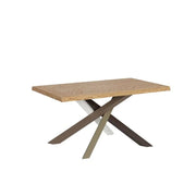 Tavolo allungabile 160/210x90 cm Versalux rovere scortecciato gambe multicolore 4/B