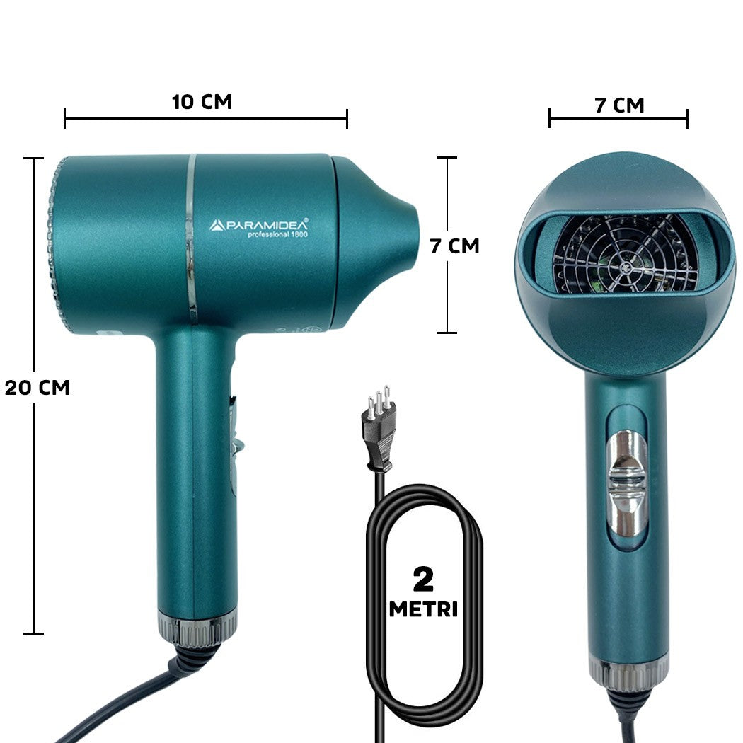 Asciugacapelli Professionale 1800W MyIdea Verde