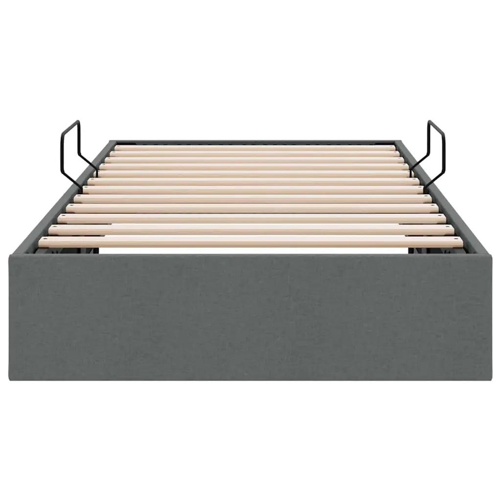 Letto con Contenitore Grigio Scuro 203 x 100 cm Tessuto 3370055