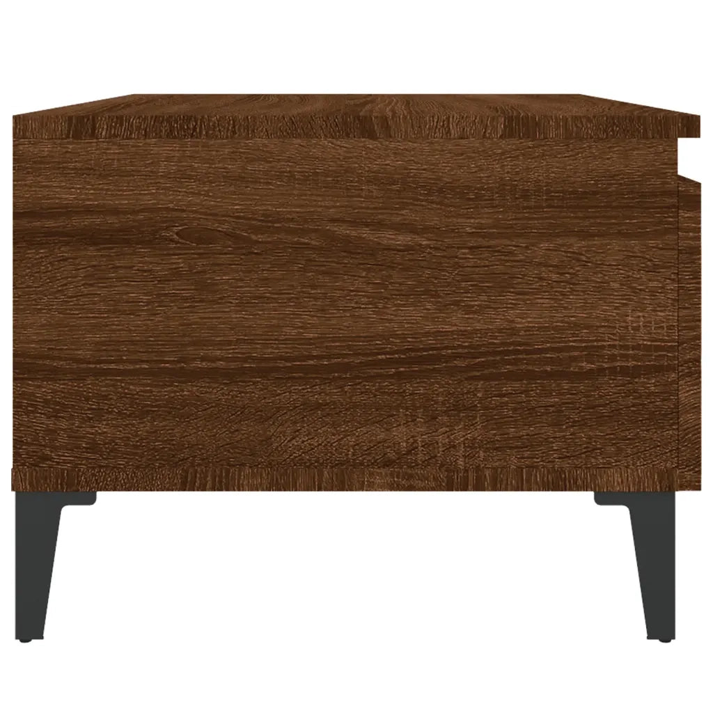 Tavolini 2 pz | Tavolo laterale Rovere Marrone 50x46x35cm in Legno Multistrato