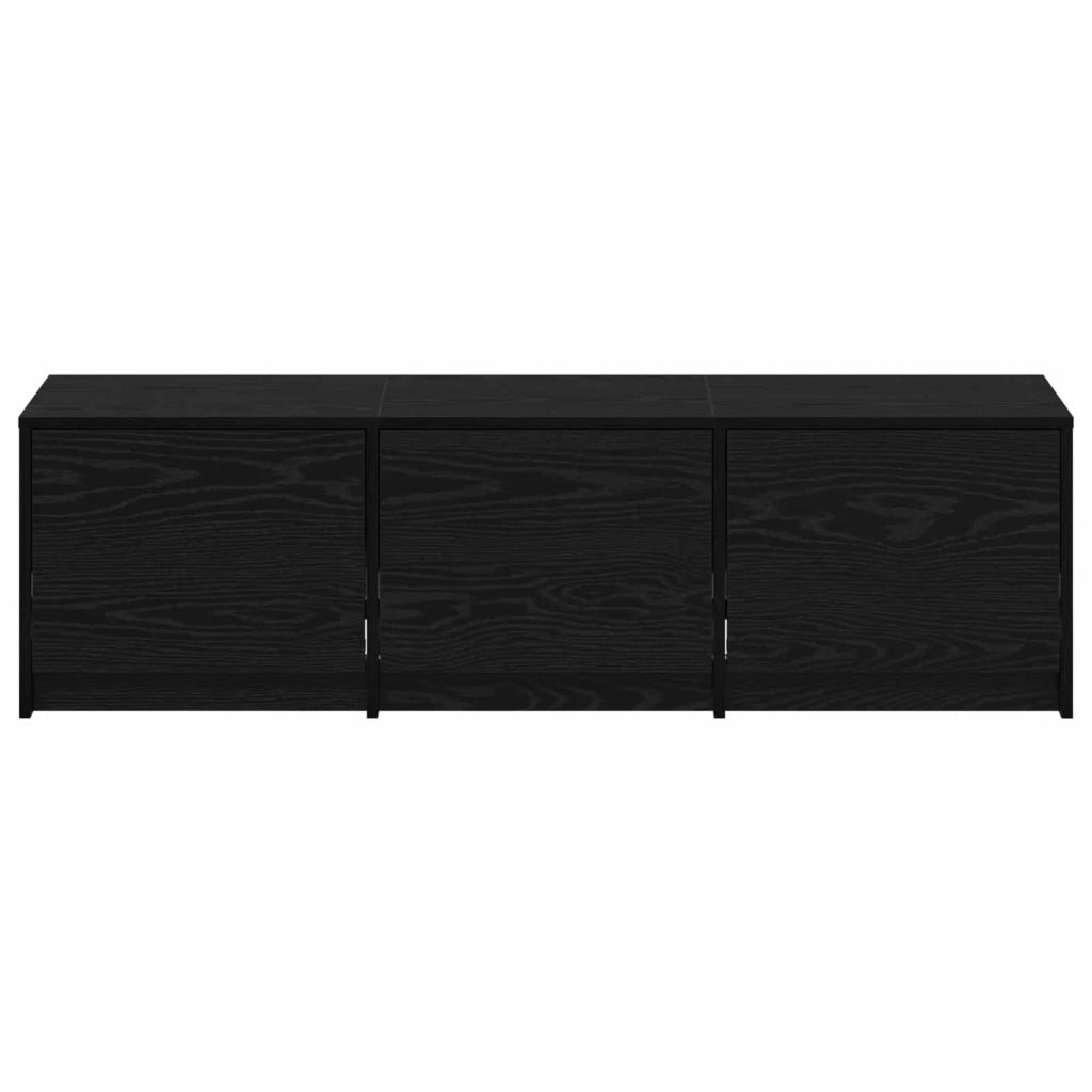 Mobile TV-Credenza per TV Rovere Nero 140 x 34 x 40 cm Legno multistrato