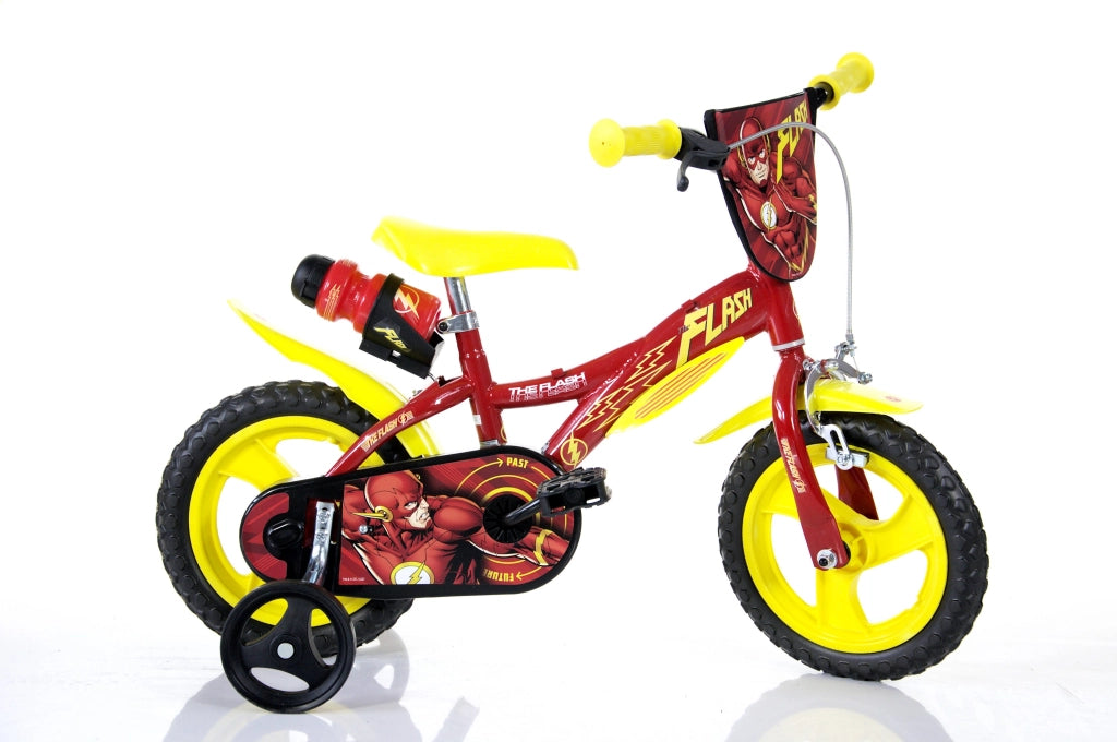 FLASH 12", bicicletta per bambini, bici bambino, adatta a bambini tra i 3 e i 5 anni, per altezza tra 85 e 105 cm, con b
