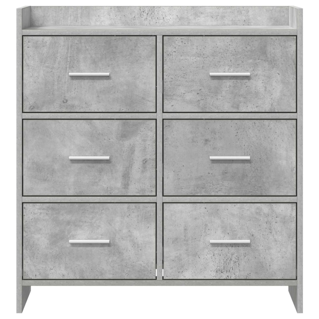 Credenza Grigio Cemento 75 x 33 x 80 cm Legno ingegnerizzato 8011102
