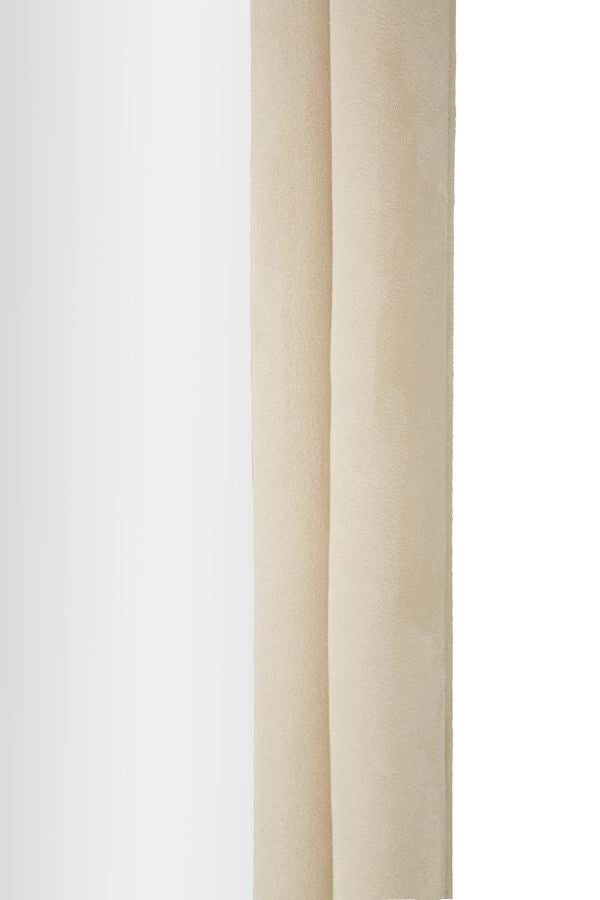 Specchio da muro cornice in velluto crema 60x4x160cm CLOE
