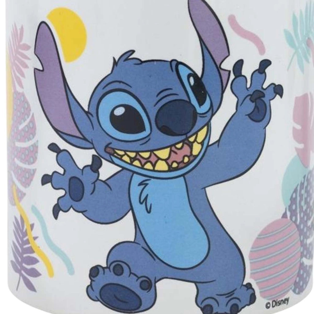 Tazza in ceramica 325 ml Collezione Stitch Fiore Hawaiano Bianco Disney