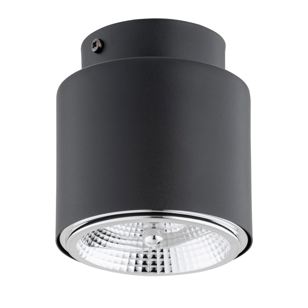 Spot soffitto nero tondo 12 cm ES111 15W Emibig Nano