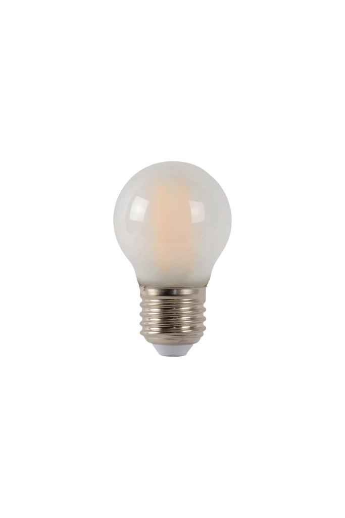 Lampadina LED opalina sferica E27 4W calda 280 lm Lucide