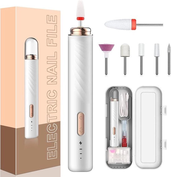 Fasciatura elettrica per unghie - Kit manicure e pedicure - Strumento per levigare unghie - Strumento per levigare unghie elettrico - Set per manicure e pedicure - Strumento per levigare unghie elettrico - Strumento per levigare unghie elettrico.