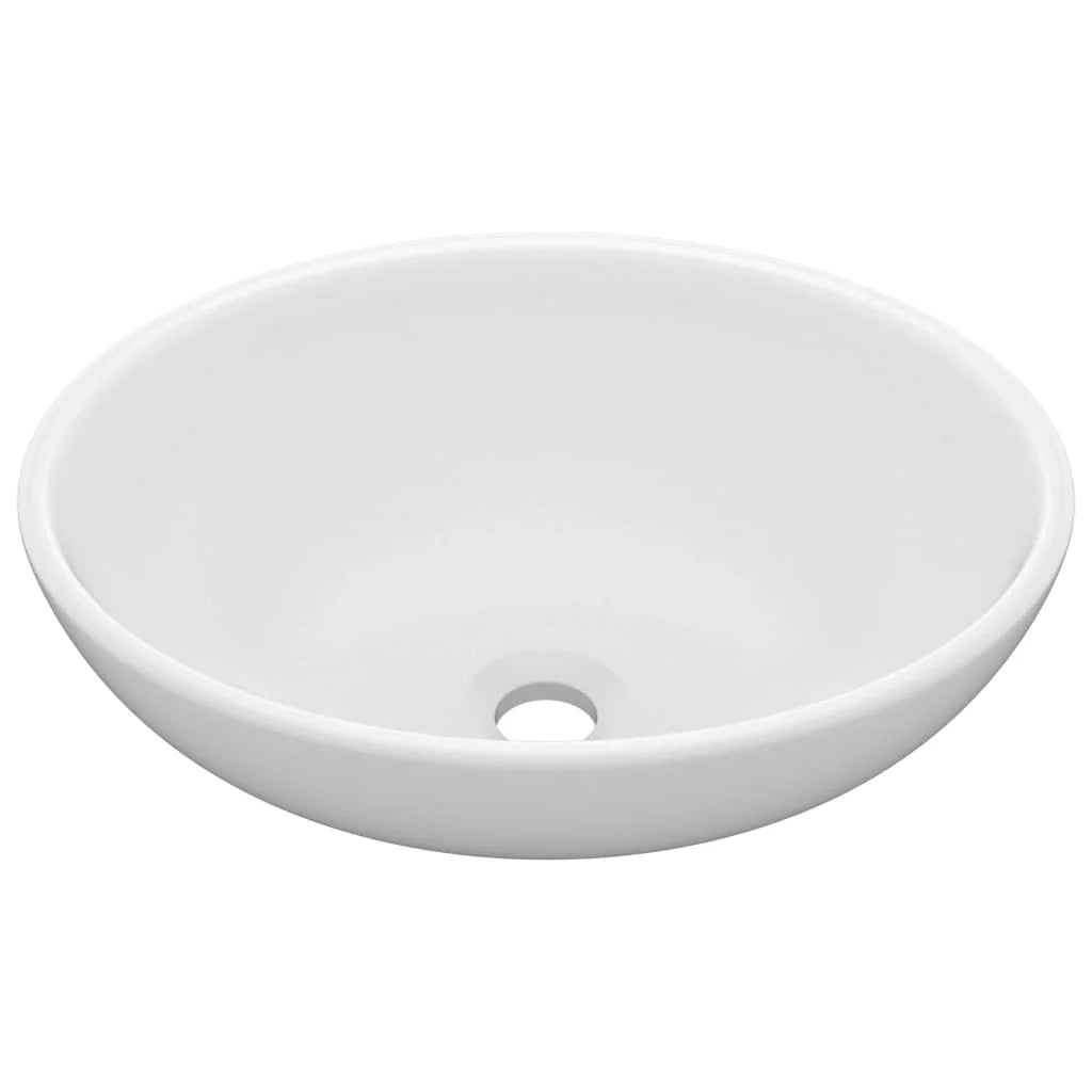 Lavabo ovale di lusso 40 x 33 cm in ceramica bianco opaco 02_0002663