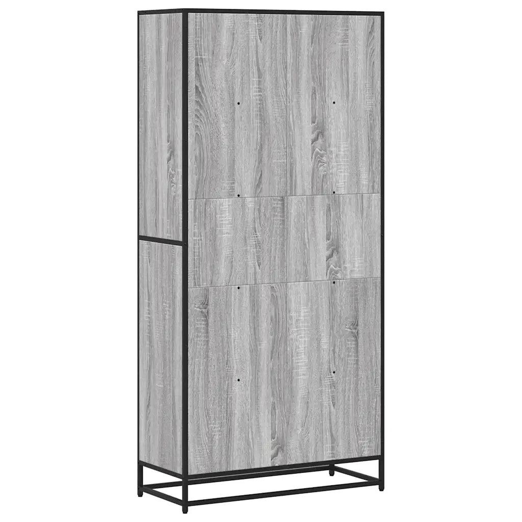 Libreria Grigio Sonoma 80,5x35x170,5 cm in Truciolato