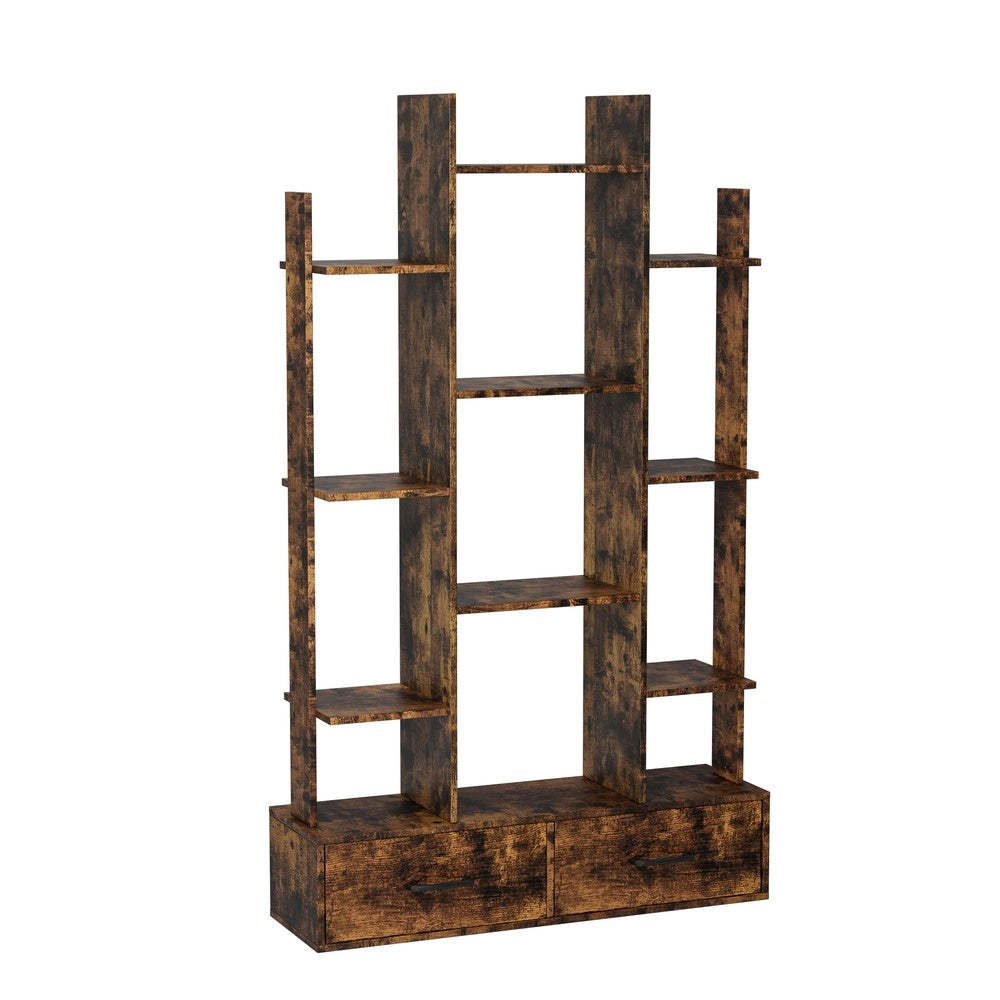 Libreria Industriale con Cassetti e Ripiani ¨C Xylo ¨C Marrone Rustico