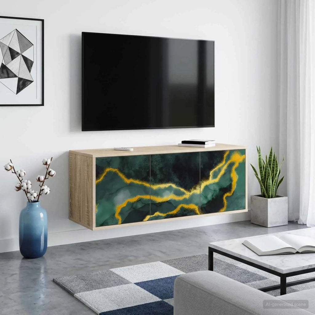 Mobile TV da Parete WIJHE 102 x 33 x 40 cm Rovere Sonoma 8007159