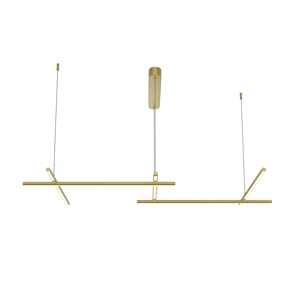 Maytoni Lampadario moderno Radiance 5 luci LED integrato oro alluminio diffusore silicone