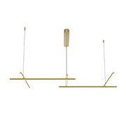 Maytoni Lampadario moderno Radiance 5 luci LED integrato oro alluminio diffusore silicone