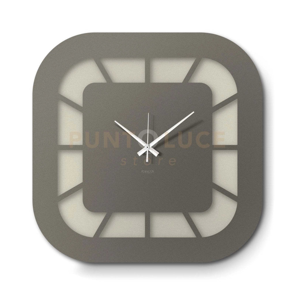 Orologio da parete minimal Exo Avorio,fango