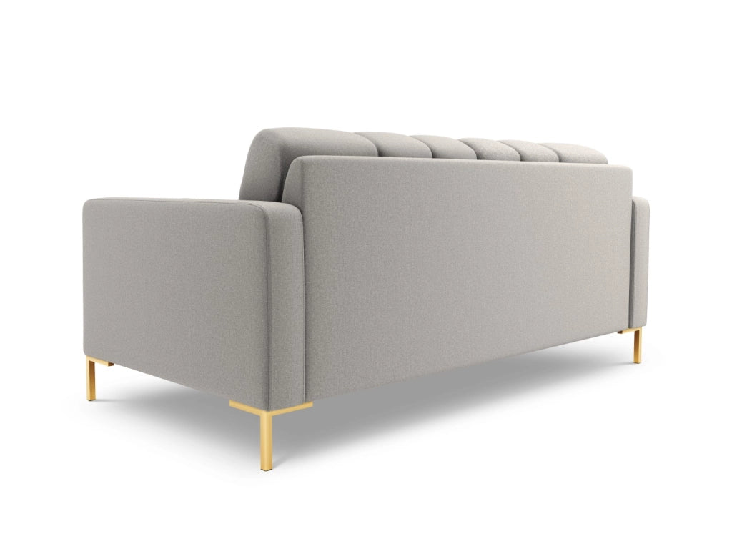 Cosmopolitan Design - Divano "Bali" 3 posti in tessuto strutturato grigio chiaro 