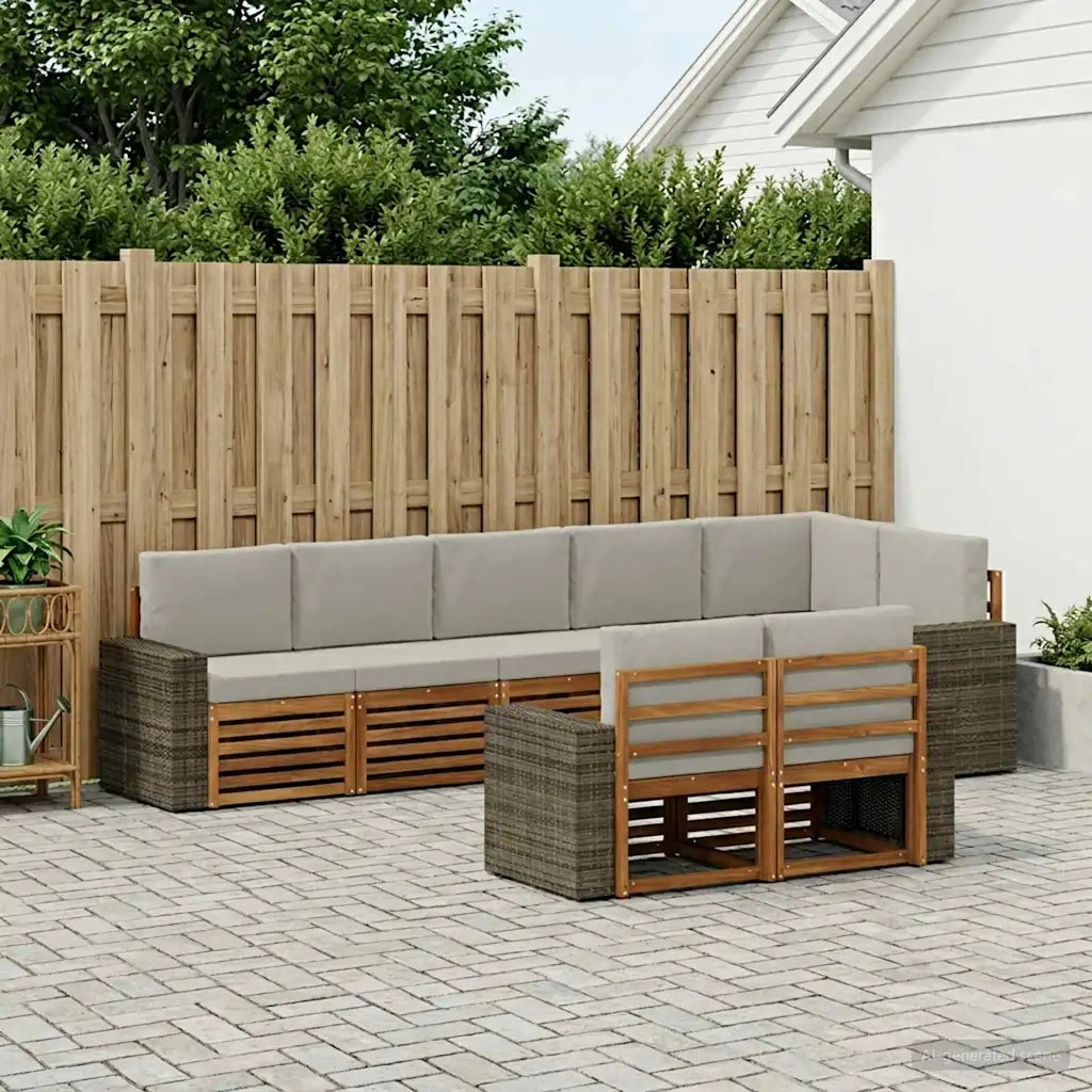 Set divani Legno di Acacia Massello 3384517