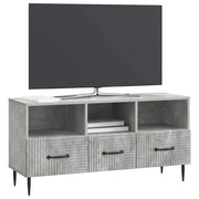 Mobile TV | Armadietto TV | Mobile Porta TV con cassetto Grigio Cemento 102 x 34,5 x 50 cm