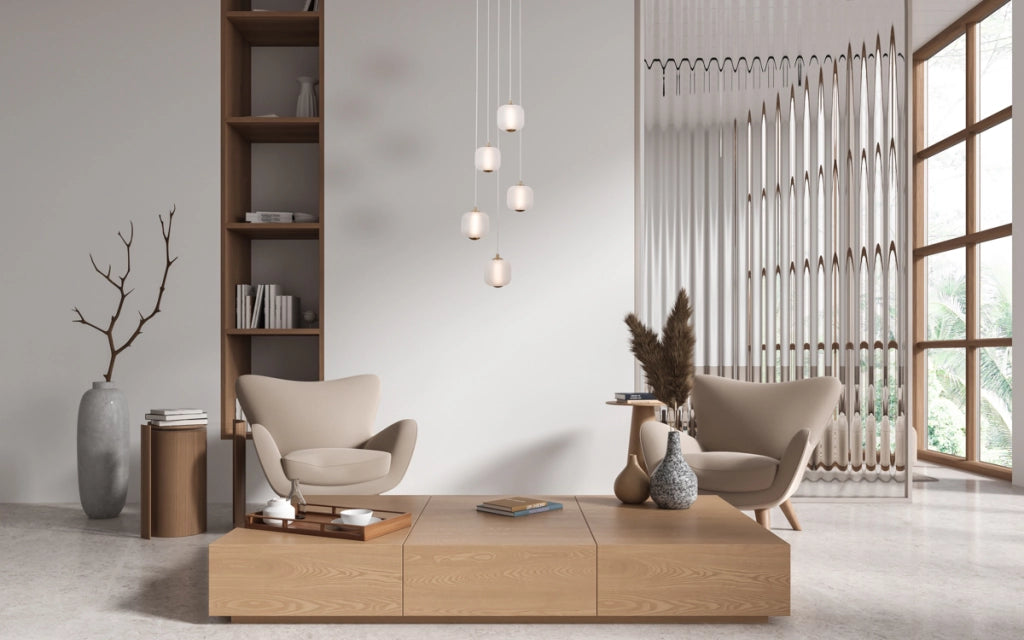 Lampada a sospensione Ganti ottone vetro opale 5 luci LED Italux