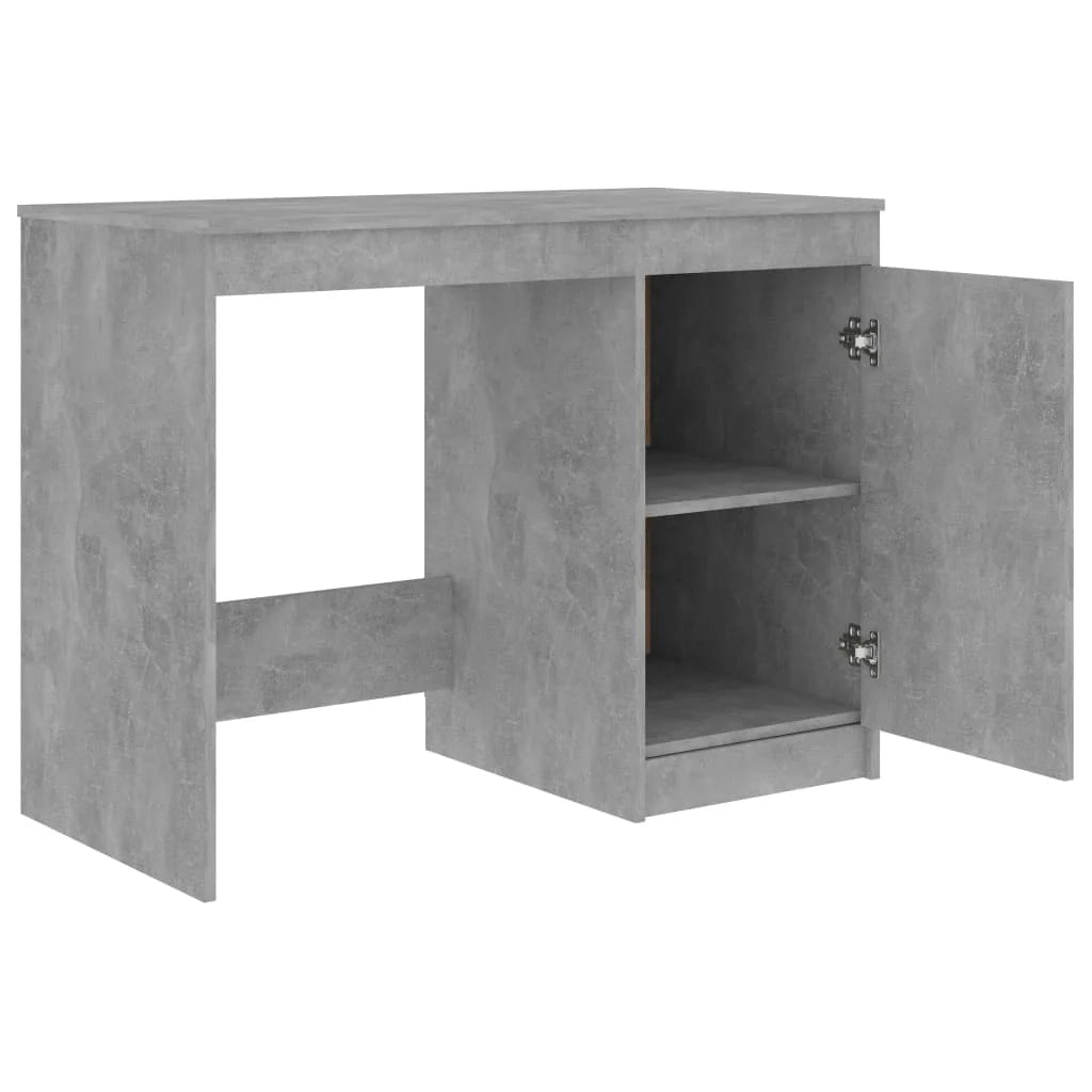 Scrivania tavolo postazione di lavoro mobile per computer studio 140 x 50 x 76 cm legno ingegnerizzato grigio 02_0023844