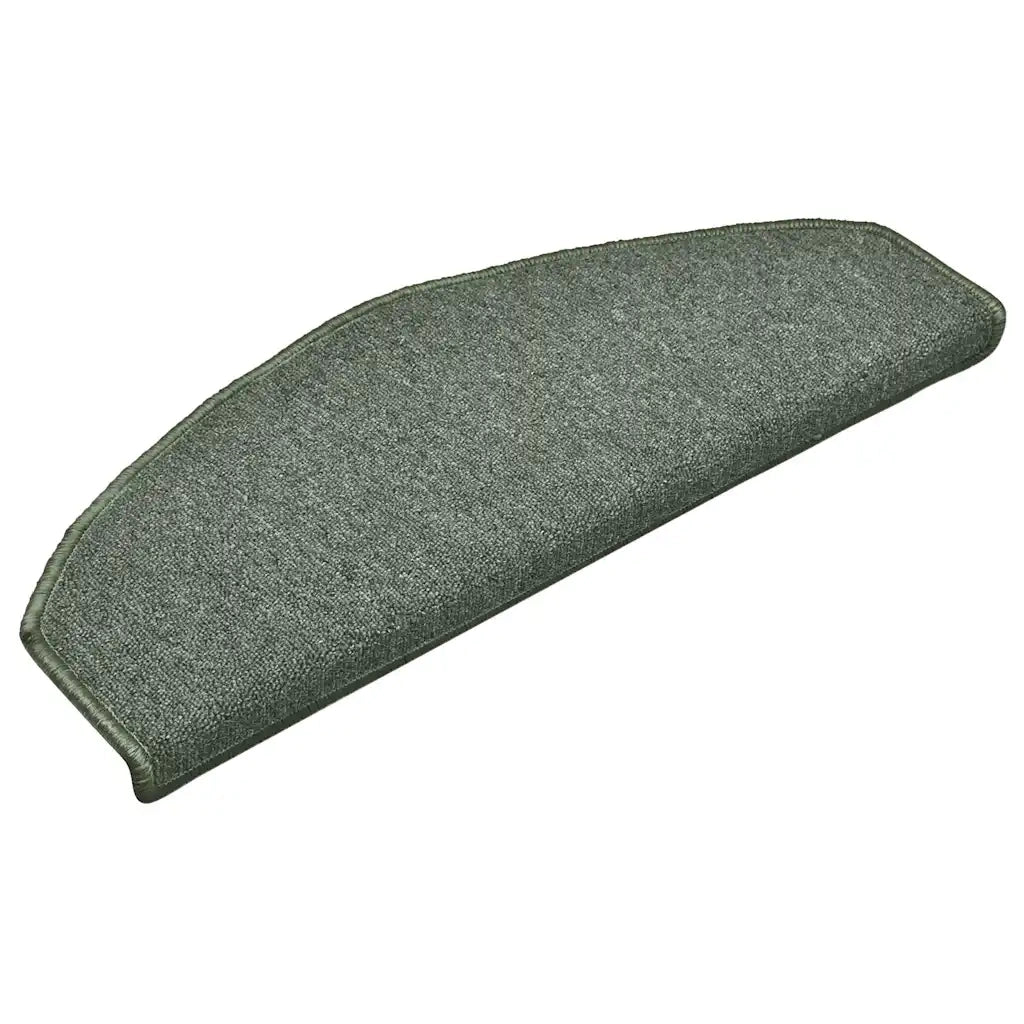 Tappetini per scale 30 pz 65x24x4 cm Verde scuro Semicircolari Grandi