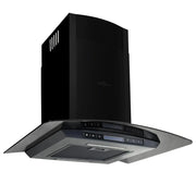 Cappa aspirante a parete in acciaio inox 756 m³/h 60 cm nero 02_0005842