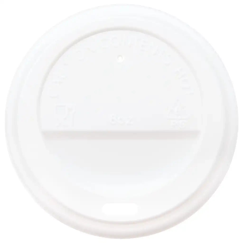 Coperchi Tazze da Caffè Carta Ø80mm 8oz 1000 pz Plastica Bianca 4102803