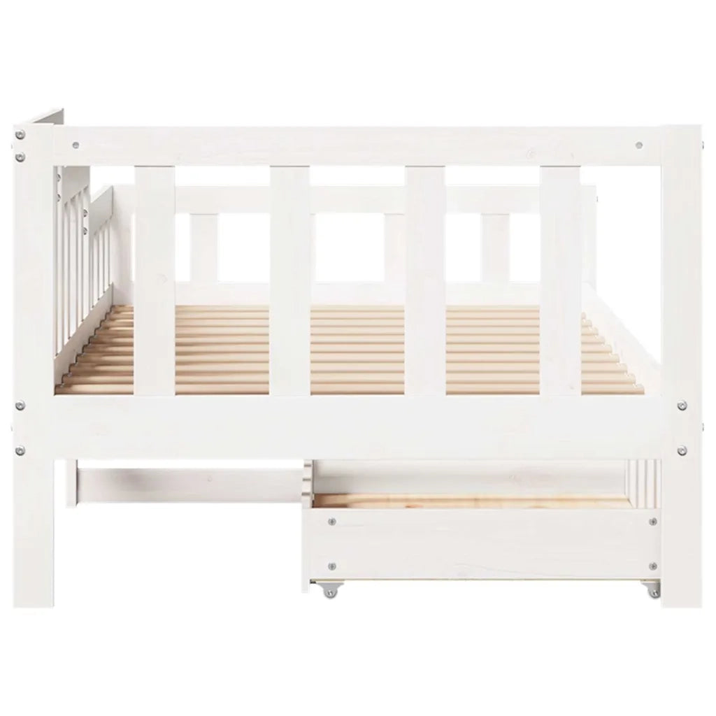 vidaXL Dormeuse con Cassetti 90x190 cm in Legno Massello Pino