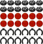 Piedini per mobili piccoli - autofissanti - 12 pezzi - rotativi 360 gradi