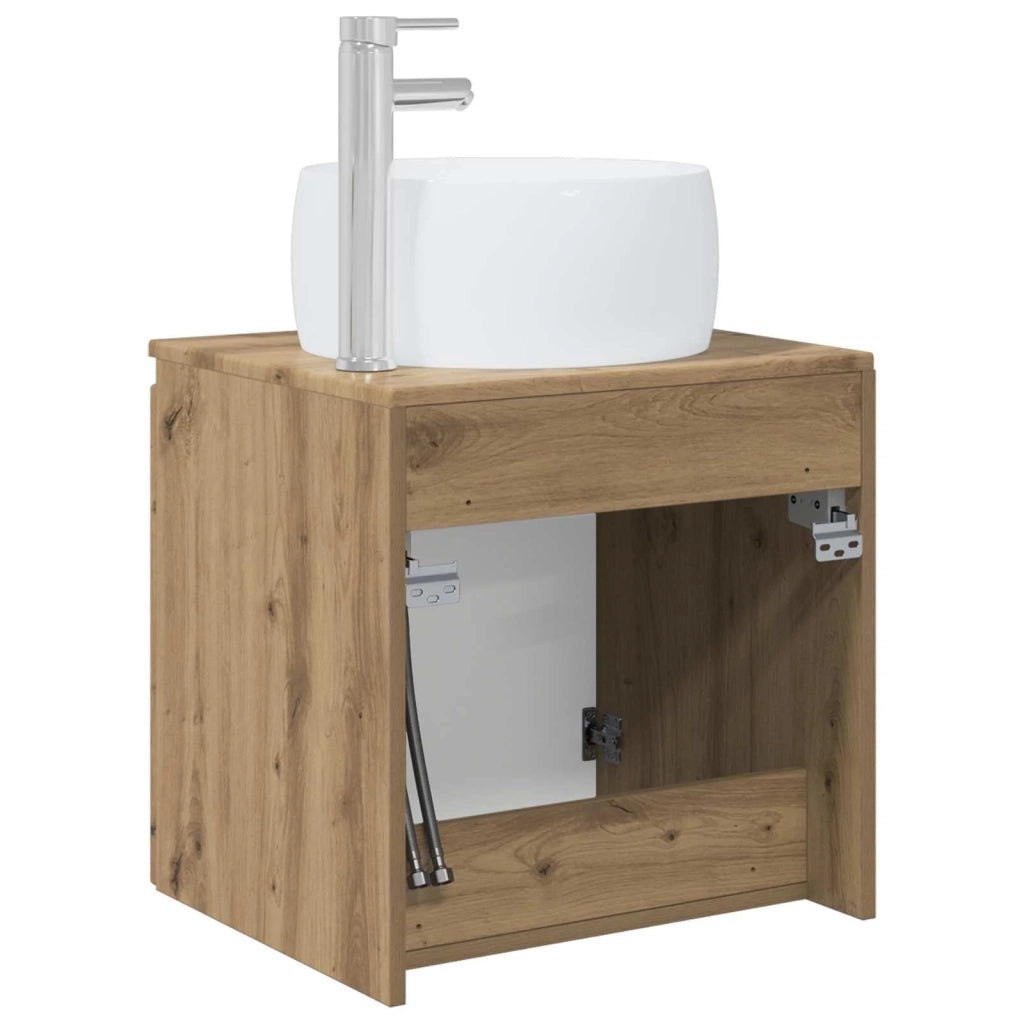 Mobile Lavabo da Parete Rovere Artigianale 49,5 x 44,5 x 66 cm