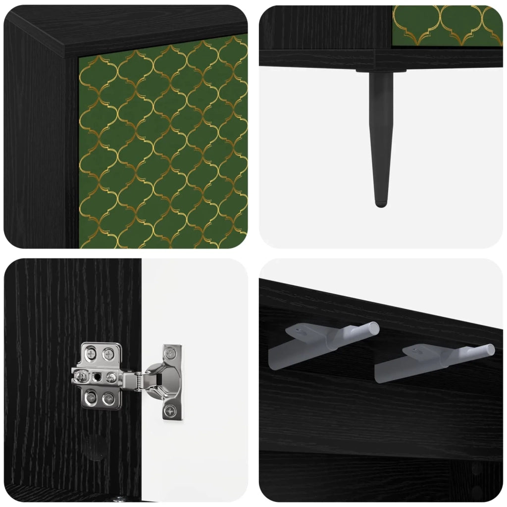 Credenza GELEEN Rovere Nero 69 x 33 x 76 cm 8006931