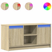 Mobile TV | Armadietto TV | Mobile Porta TV con LED Rovere Sonoma 100x34x50cm in Truciolato