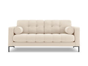 Cosmopolitan Design - Divano "Bali" 3 posti in tessuto strutturato beige chiaro 