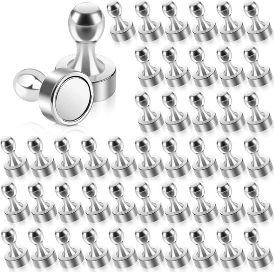 Set di 45 magneti forti per lavagna magnetica e lavagna bianca con dimensioni 10 x 16 mm. Ideale per appunti e note.