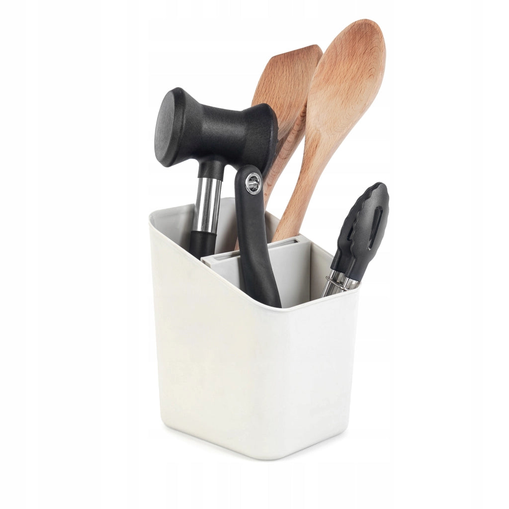 KADAX Scolaposate Organizer per utensili, contenitore in plastica bianca