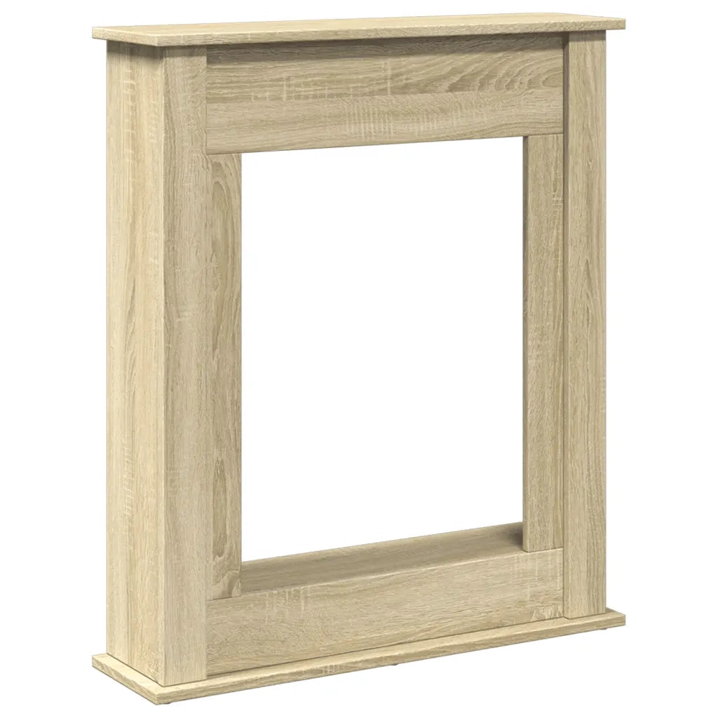 vidaXL Cornice per Camino Rovere Sonoma 75x20x87,5 cm in Truciolato