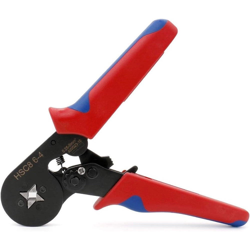 Trade Shop - Pinza Hsc8 6-4 Mini Strumenti Di Pinzatura Auto Registrabili Per Cavo 0,25-6,0mm² -