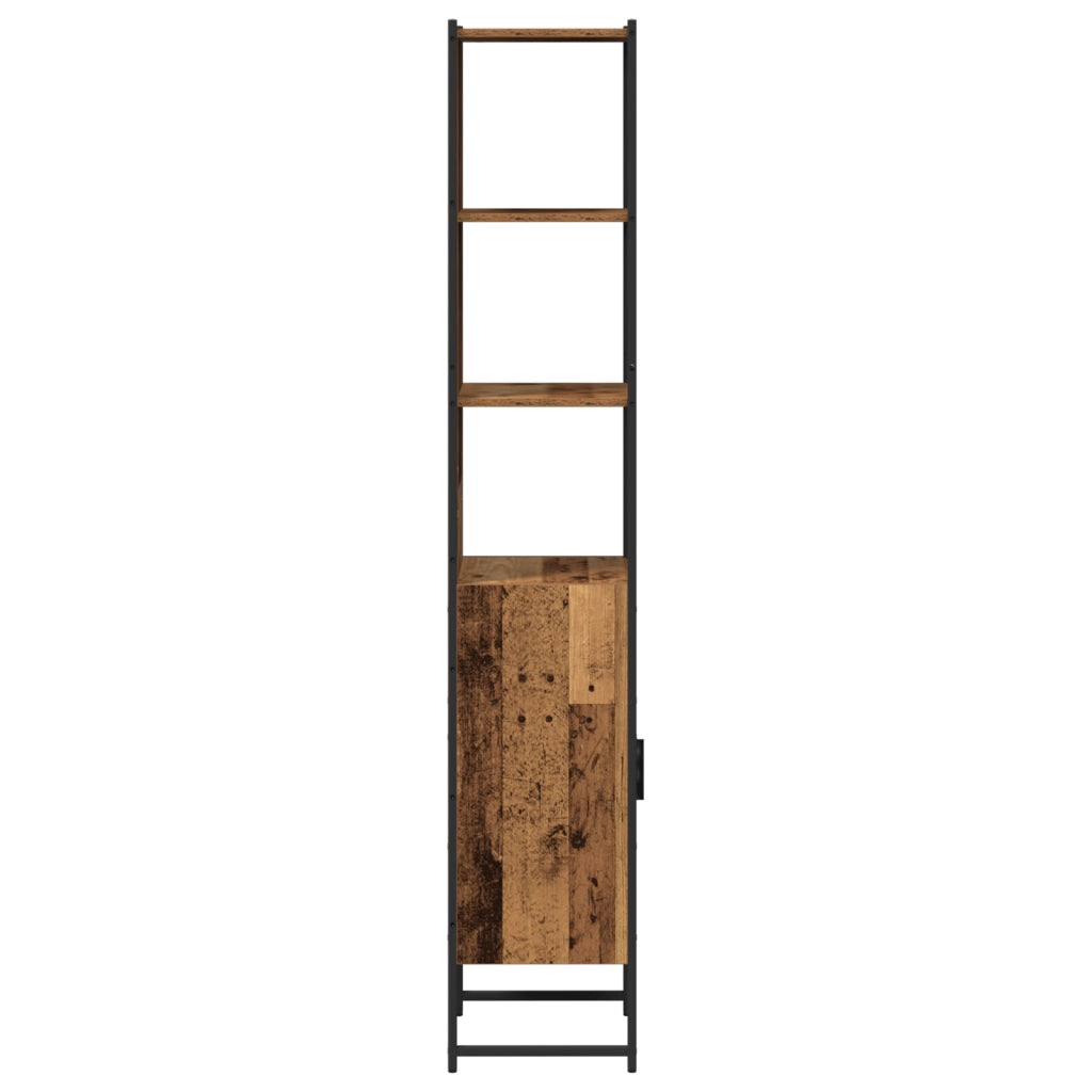 Mobile da Bagno in Legno Vecchio 33x33x185,5 cm Legno Ingenerizzato