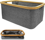 Wasmachine opvougbile - 50 litri - grigio - tessuto di bambù naturale