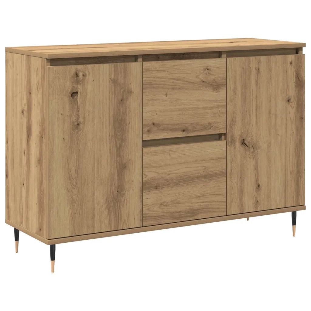 Credenza con cassetto Rovere artigianale 101,5 x 35 x 70 cm 862146