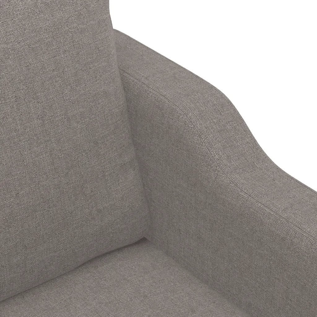Set di Divani 3 pz con Cuscini Tortora in Tessuto