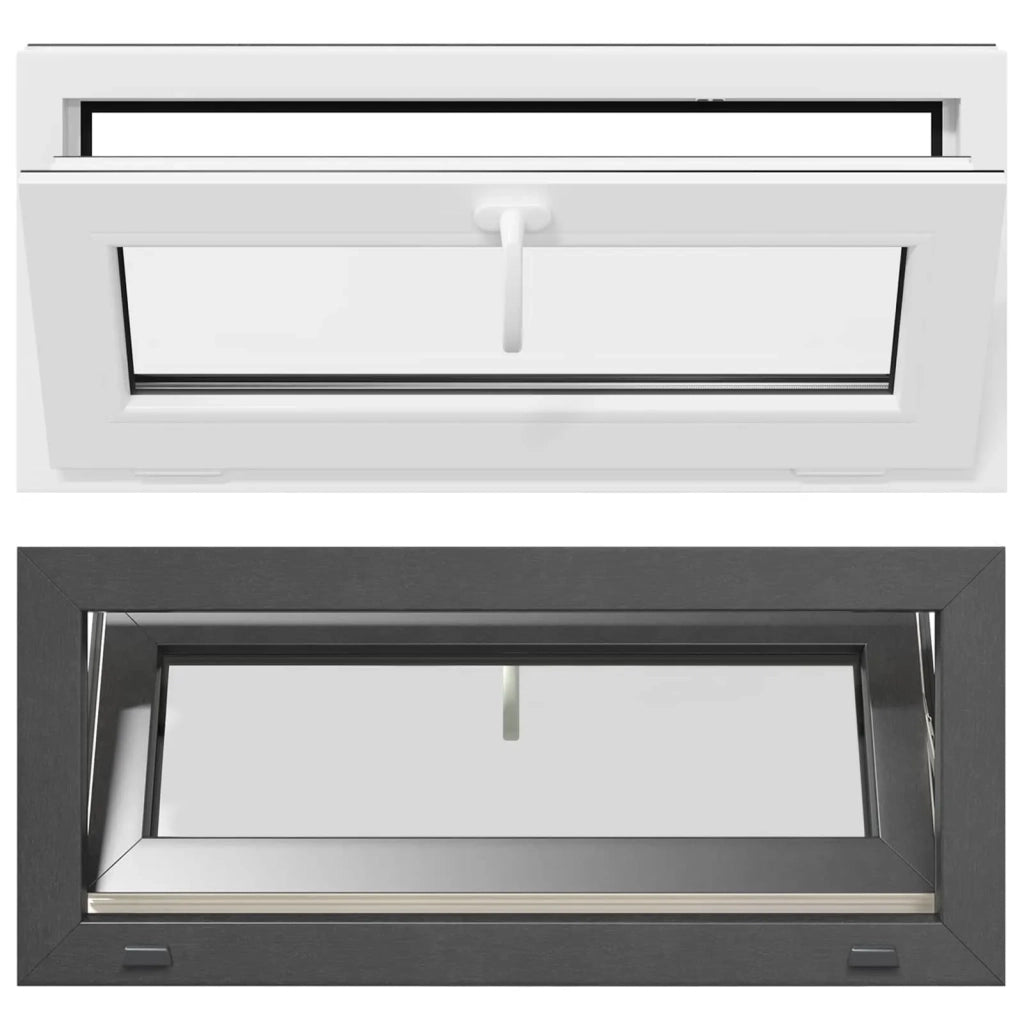 Finestra per Soffitta RISOR 90 x 40 cm PVC e Vetro Antracite CFW8083288