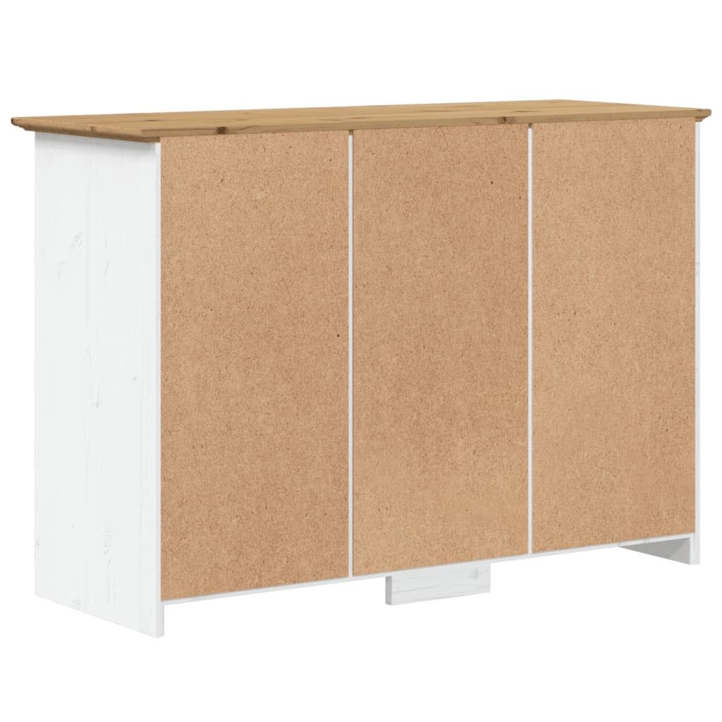 Credenza/cassettiera/armadio/contenitore/organizzatore per cucina/soggiorno BODO 115,5 x 44 x 80 cm legno massello di pino marrone 02_0030802