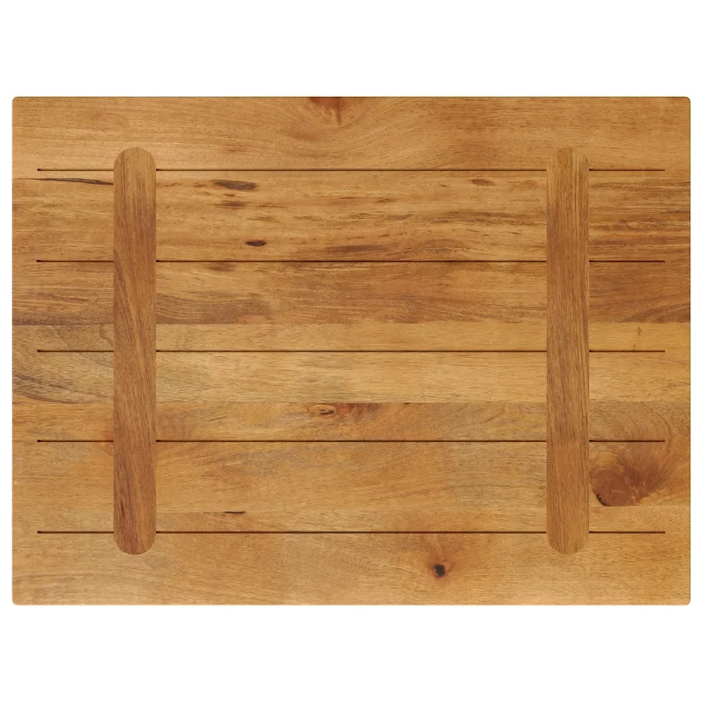 Piano per Tavolo 90x60x3,8 cm Rettangolare Legno Massello Mango 371664