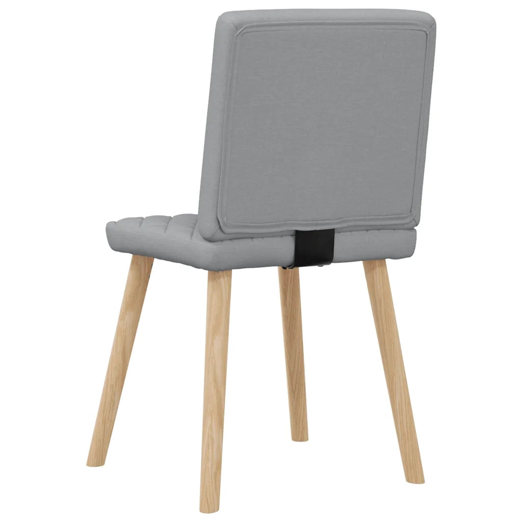 vidaXL Sedie da Pranzo 6 pz Grigio Chiaro in Tessuto